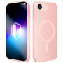 Funda magnética 3MK Misty MagCase para Apple iPhone 16e / 17e, rosa