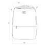 Mochila para portátil NanoRS RS202 B 15.6", negra, 41x29x4, impermeable