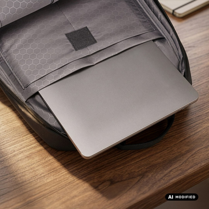 Mochila para portátil NanoRS RS202 B 15.6", negra, 41x29x4, impermeable