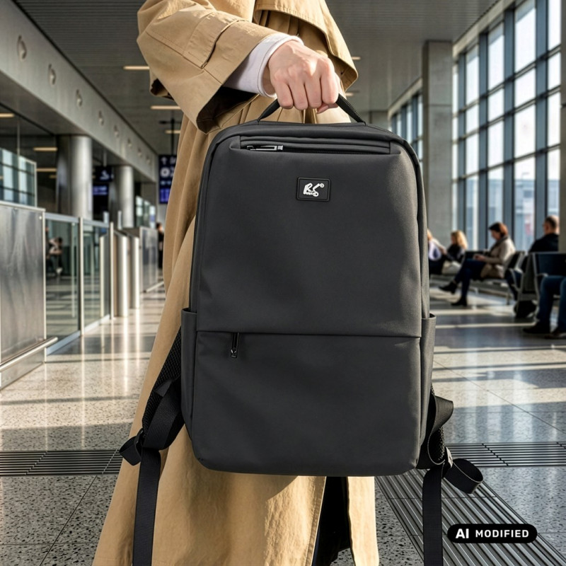 Mochila para portátil NanoRS RS202 B 15.6", negra, 41x29x4, impermeable