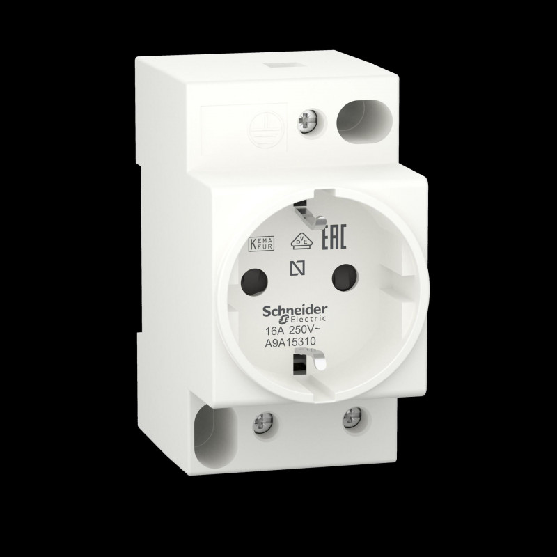 Toma de corriente Schneider Electric A9A15310, 16 A, 250 V, 2P+E, DIN 49440