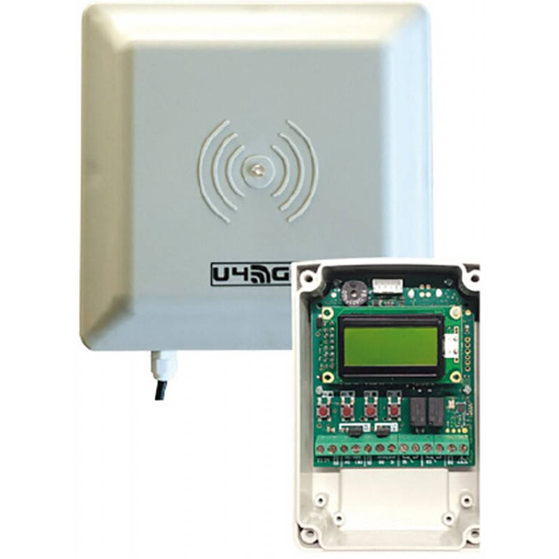Lector de control de acceso de largo alcance CDVI A6U48 con antena de 6 m