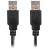 Cable Lanberg USB-A M/M 2.0 de 0,5 m, negro