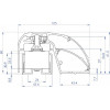Cerradura electromagnética de perfil para puerta CDVI P300EVO 400 mm, 300 kg, monitorizada (52870)