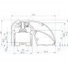 Cerradura electromagnética de perfil para puerta CDVI P300EVO 400 mm, 300 kg, monitorizada (52870)