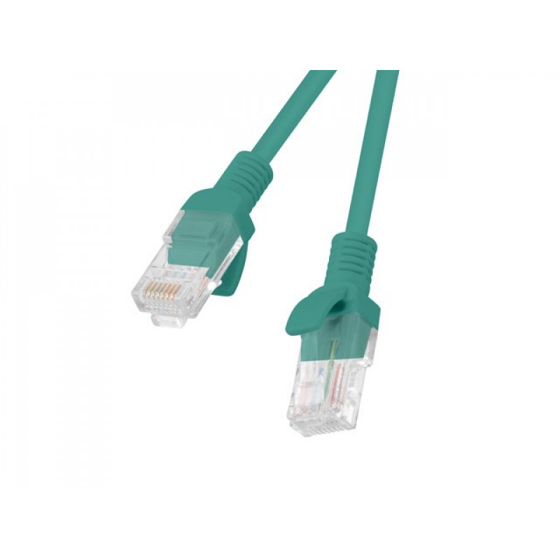 Lanberg PCU6-10CC-0025-G Cable de conexión Cat6 U/UTP de 0,25 m, verde