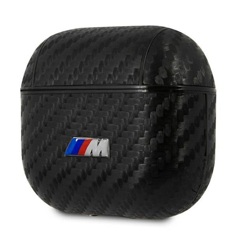 Funda BMW BMA3WMPUCA PU Carbon M Collection para Apple AirPods 3, negra