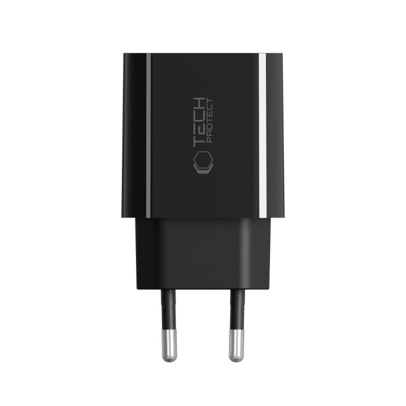 Cargador de pared USB-C Tech-Protect NC20W PD 20W, negro