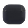 Funda de piel genuina con logo plateado BMW BMA3SSLNA para Apple AirPods 3, azul marino