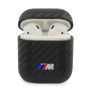 Funda BMW BMA2WMPUCA PU Carbon M Collection para Apple AirPods 1/2, negra
