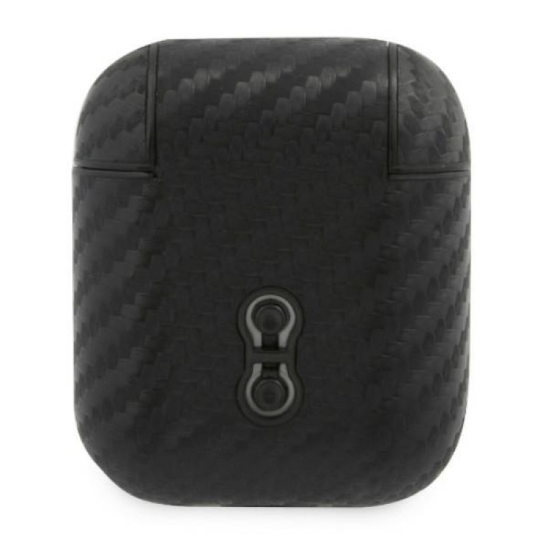 Funda BMW BMA2WMPUCA PU Carbon M Collection para Apple AirPods 1/2, negra