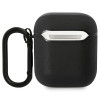 Funda BMW BMA222RVSK Leather Color Lines para Apple AirPods 1/2, negra