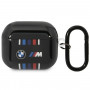Funda BMW BMA322SWTK Multiple Colored Lines para Apple AirPods 3, negra