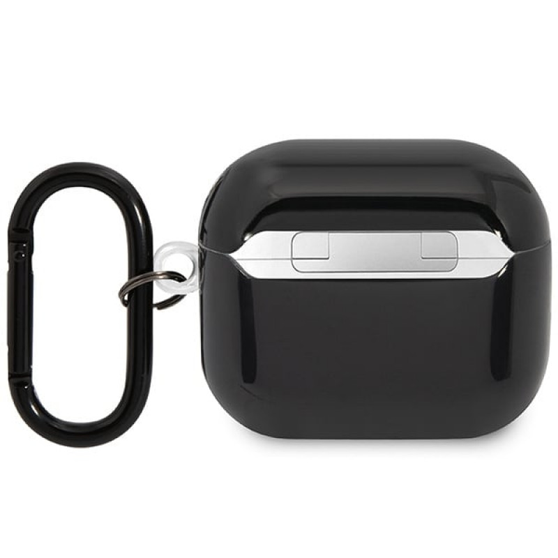 Funda BMW BMA322SWTK Multiple Colored Lines para Apple AirPods 3, negra