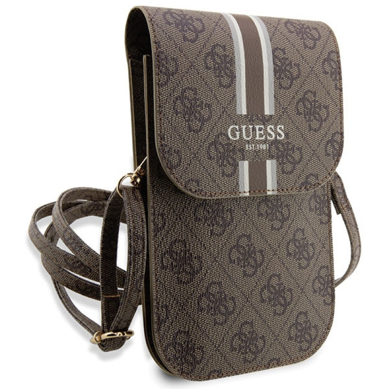 Bolso de mano Guess GUWBP4RPSW 4G Stripes, marrón