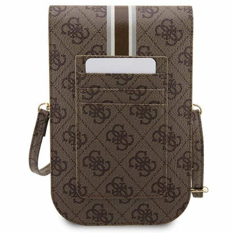 Bolso de mano Guess GUWBP4RPSW 4G Stripes, marrón