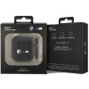 Funda BMW BMA2WMPUCA2 Carbon Double Metal Logo para Apple AirPods 1/2, negra
