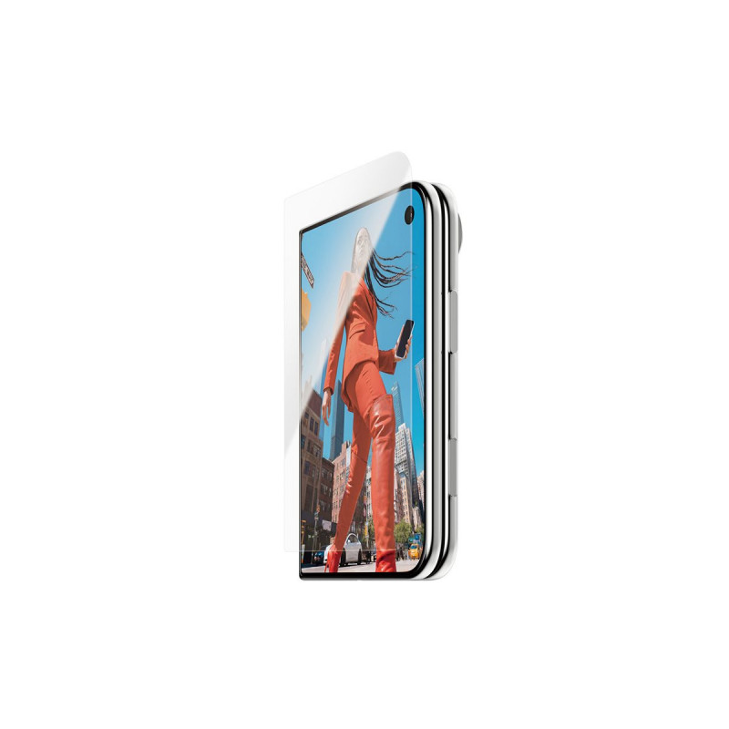 Protector de pantalla frontal PanzerGlass para iPhone Duo con EasyAligner, transparente
