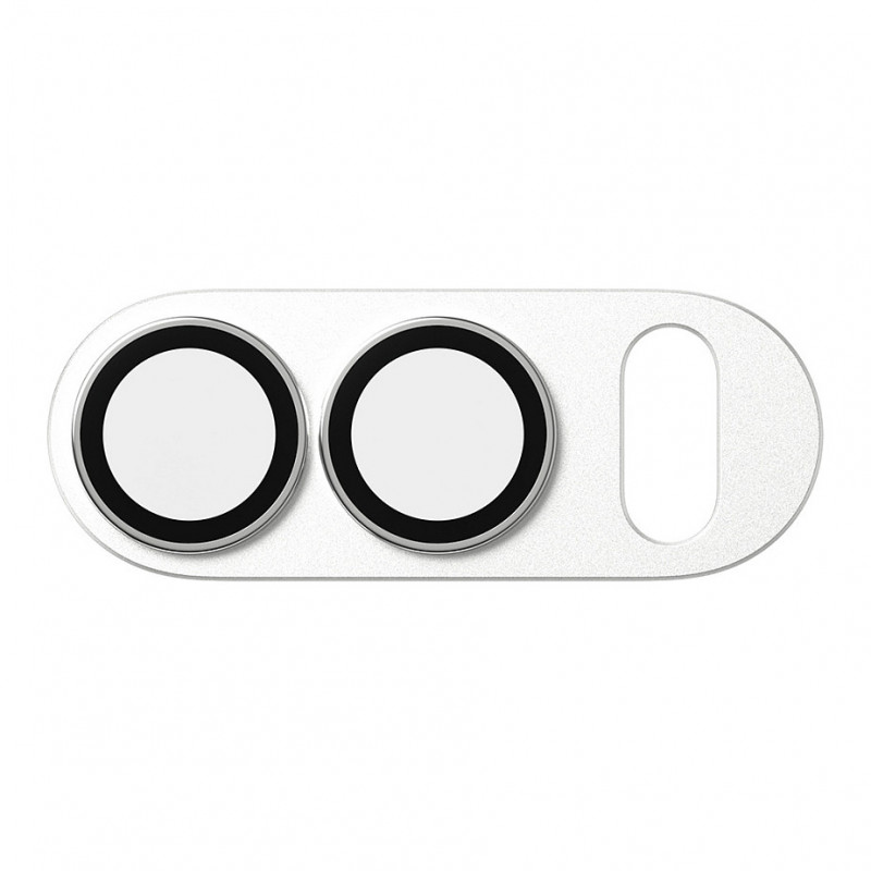 Protector de cámara Fender PanzerGlass para iPhone Duo, blanco