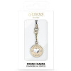 Colgante para teléfono Guess GUCPMHGLD Heart Diamond Charm con pedrería, dorado
