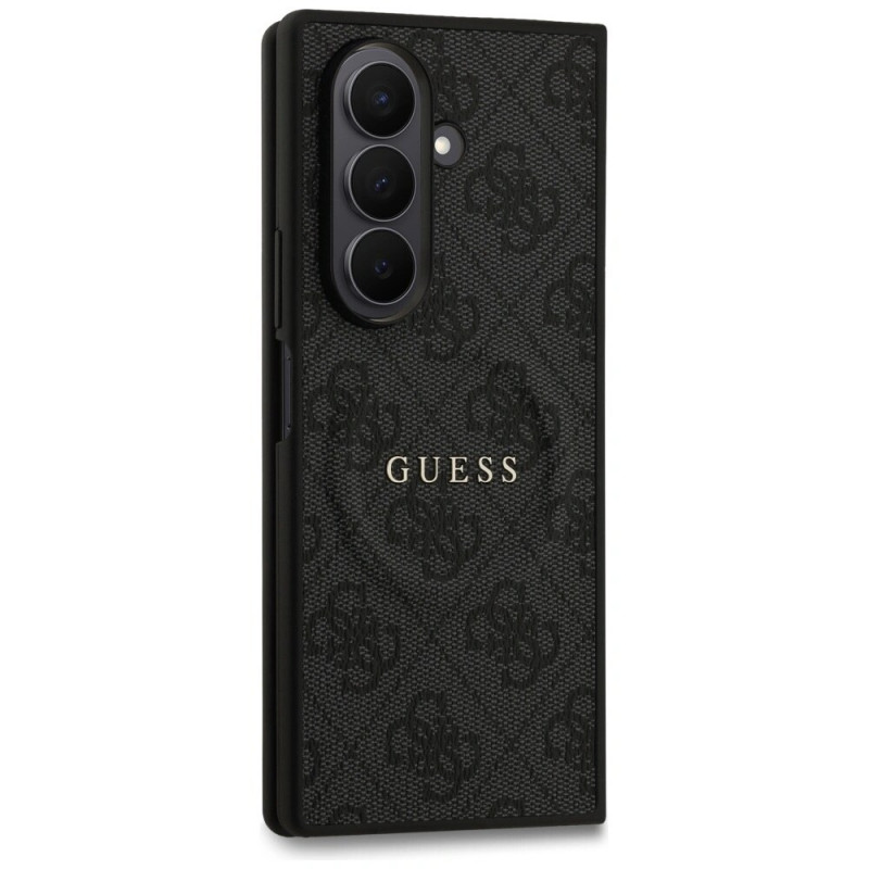 Funda MagSafe Guess 4G Classic para Samsung Galaxy Z Fold7, negra