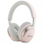 Guess GUBHC22PSBCSMP Auriculares inalámbricos de diadema con logotipo metálico script, ANC/ENC, rosa