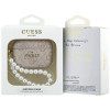 Funda con colgante de perlas Guess 4G Pearl Strap para Apple AirPods Pro 3, rosa