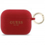 Funda Guess Silicone Glitter Ring para Apple AirPods Pro 3, fucsia