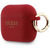 Funda Guess Silicone Glitter Ring para Apple AirPods Pro 3, fucsia