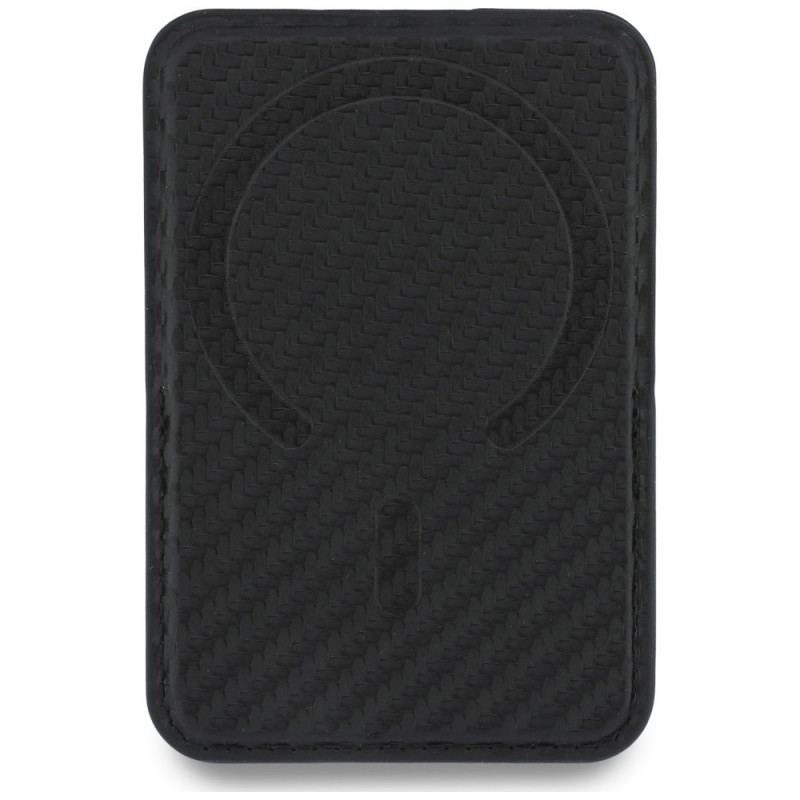 Cartera MagSafe BMW M Carbon Metal Logos, negra