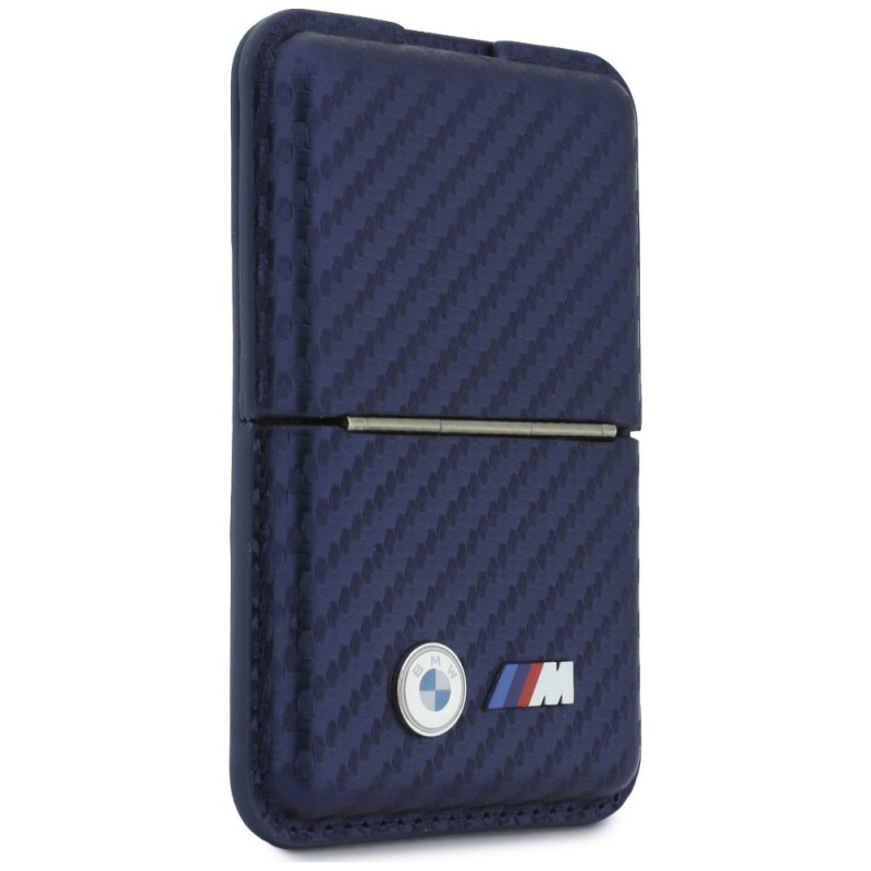 Cartera MagSafe BMW M Carbon Metal Logos, azul marino