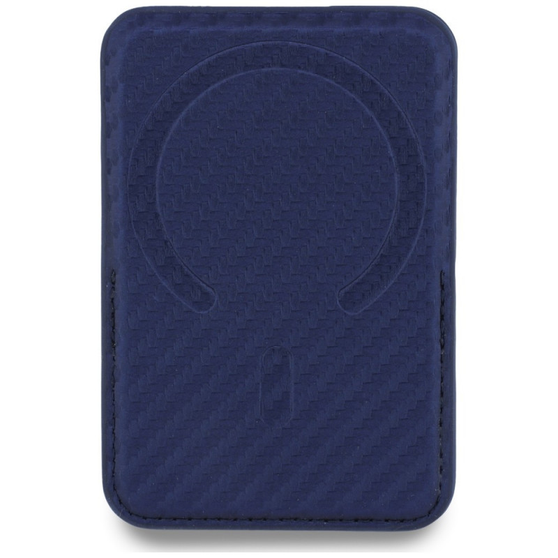 Cartera MagSafe BMW M Carbon Metal Logos, azul marino