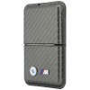 Cartera MagSafe BMW M Carbon Metal Logos, antracita