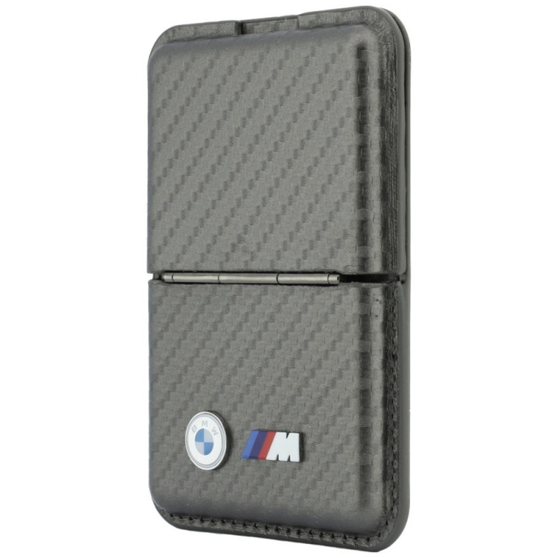 Cartera MagSafe BMW M Carbon Metal Logos, antracita