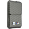 Cartera MagSafe BMW M Carbon Metal Logos, antracita