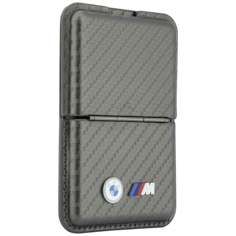 Cartera MagSafe BMW M Carbon Metal Logos, antracita