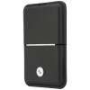 Cartera MagSafe BMW Carbon Metal Logos, negra