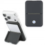 Cartera MagSafe BMW Carbon Metal Logos, antracita