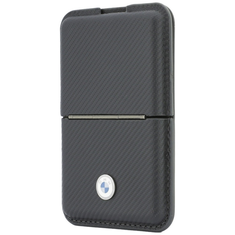 Cartera MagSafe BMW Carbon Metal Logos, antracita