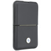 Cartera MagSafe BMW Carbon Metal Logos, antracita
