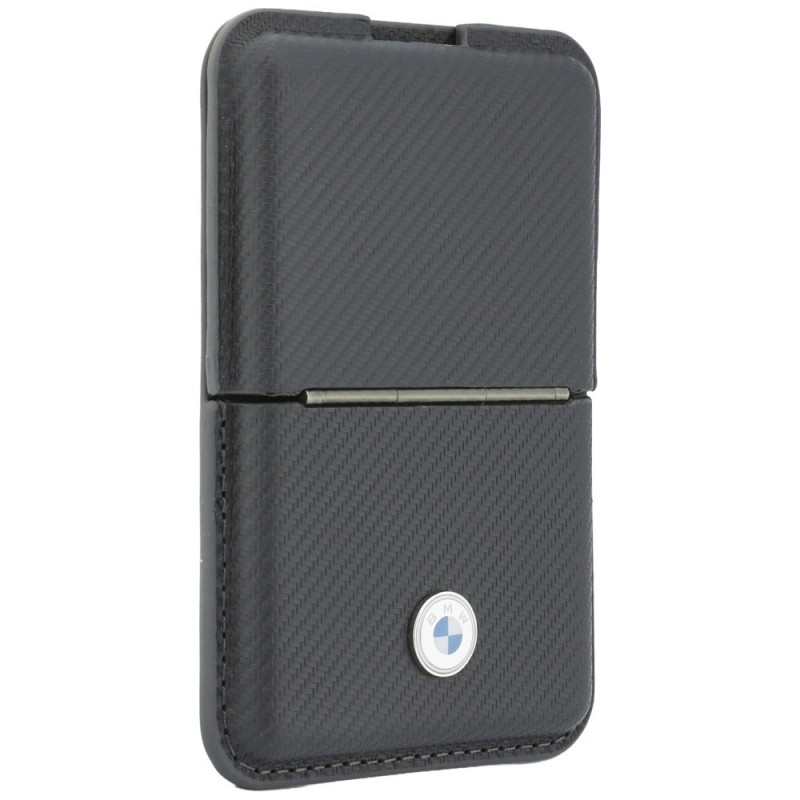Cartera MagSafe BMW Carbon Metal Logos, antracita
