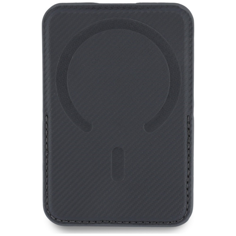 Cartera MagSafe BMW Carbon Metal Logos, antracita
