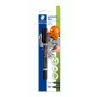 Rotulador permanente DIY STAEDTLER Lumocolor duo, 2 puntas, 0,6 mm / 1,5 mm, blíster (348-9 BK-1)