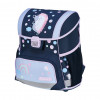 Conjunto de mochila escolar de primaria Herlitz Loop Plus Unicorn Dreams, azul oscuro/rosa