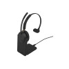Auriculares mono Jabra Evolve3 65 MS, Link 390c, base de carga, negros (36599-899-889)