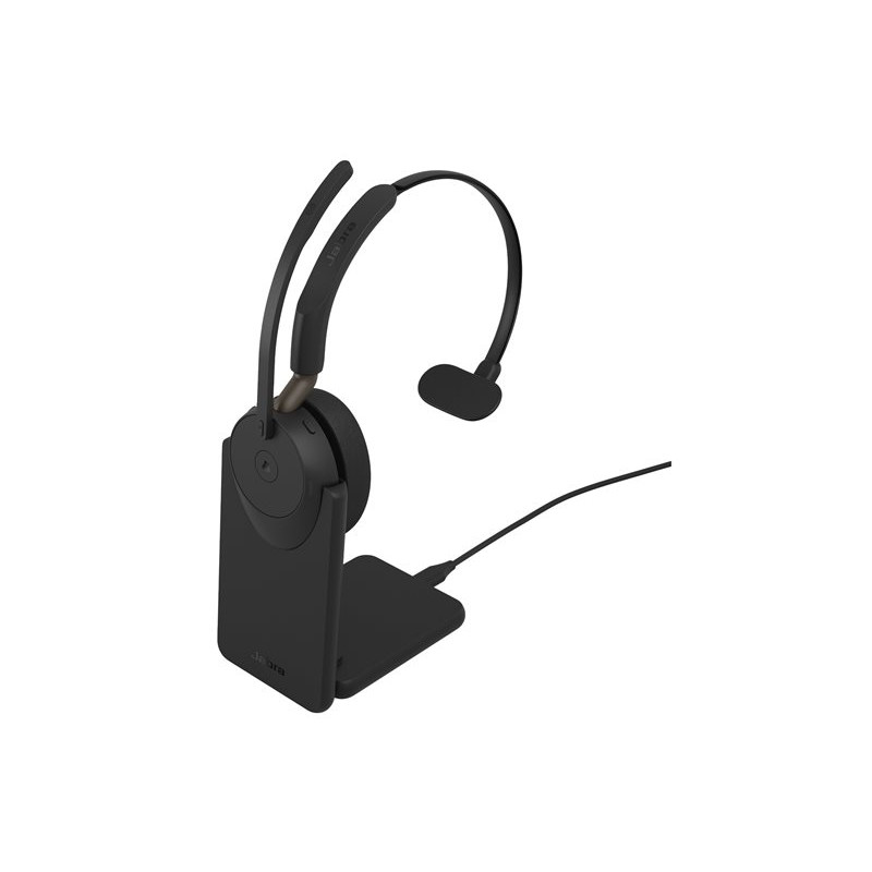 Auriculares mono Jabra Evolve3 65 MS, Link 390c, base de carga, negros (36599-899-889)