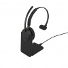 Auriculares mono Jabra Evolve3 65 UC, Link 390c, base de carga, negros (36599-889-889)