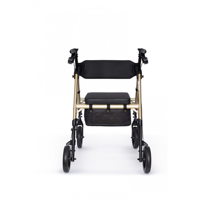 Andador de cuatro ruedas Rehafund Marsylia RF-617/ZŁ, dorado