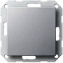Tapa ciega Gira 026826 con anillo de soporte System 55, aluminio