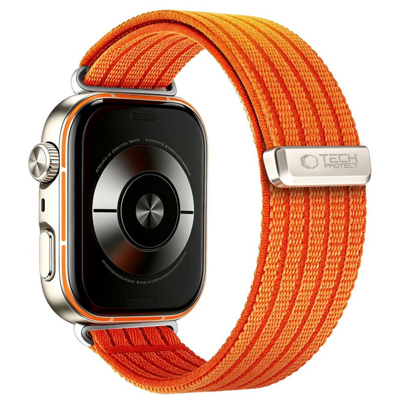 Correa de nailon Tech-Protect para Huawei Watch Fit 3 / 4 / 4 Pro / 5 / 5 Pro, naranja